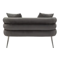 Kép 4/11 - Soffy plus kanapé 2db párnával szürke/ezüst 133x68x69 cm 7