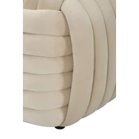 Kép 6/9 - Softy pad bársonyból krémszín 90x45x45 cm 5