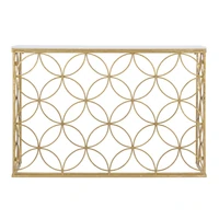 Kép 3/9 - Star márvány konzolasztal geometriai mitával arany 120x40x80 cm 2