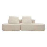 Kép 3/10 - Sziget kanapé 2db párnával fehér 238X92X78 cm 1