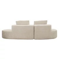 Kép 9/10 - Sziget kanapé 2db párnával fehér 238X92X78 cm 4