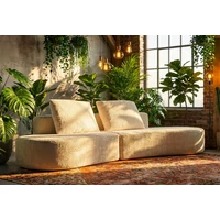 Kép 8/10 - Sziget kanapé 2db párnával fehér 238X92X78 cm 9