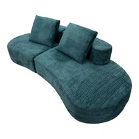 Kép 8/10 - Sziget kanapé 2db párnával kék 238X92X78 cm 3