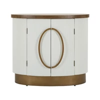 Kép 6/11 - Toulouse 2 ajtós szekrény modern stílusú fehér/barna79x48x67 cm 1