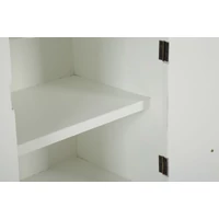Kép 3/11 - Toulouse 2 ajtós szekrény modern stílusú fehér/barna79x48x67 cm 7