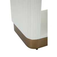 Kép 5/10 - Toulouse éjjeliszekrény modern stílusú fehér/barna 48x40x62 cm 6