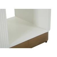 Kép 7/10 - Toulouse éjjeliszekrény modern stílusú fehér/barna 48x40x62 cm 7