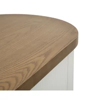 Kép 9/9 - Toulouse konzolasztal modern stílusú fehér/barna 121x40x78 cm 5