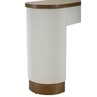 Kép 3/9 - Toulouse konzolasztal modern stílusú fehér/barna 121x40x78 cm 6