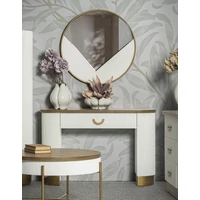 Kép 5/9 - Toulouse konzolasztal modern stílusú fehér/barna 121x40x78 cm 7