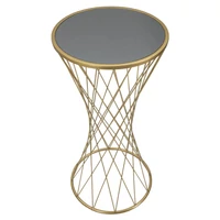 Kép 2/6 - Tower kerek asztal arany ø 40x80 cm