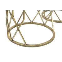 Kép 5/8 - Tunis tárolóasztal 3db-os szett arany ø 32x71-28x65-23x61 cm