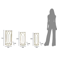 Kép 8/8 - Tunis tárolóasztal 3db-os szett arany ø 32x71-28x65-23x61 cm
