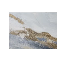 Kép 2/6 - 3 részes absztrakt festmény kék/arany 150x80 cm 1