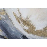 Kép 3/6 - 3 részes absztrakt festmény kék/arany 150x80 cm 2