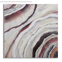 Kép 1/6 - Absztarkt festmény piros/arany 80x2,8x80 cm