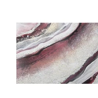 Kép 2/6 - Absztarkt festmény piros/arany 80x2,8x80 cm 1