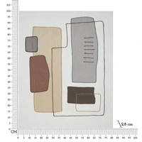 Kép 6/6 - Absztrak minták madzaggal festmény -b- 80x2,8x100 cm 5