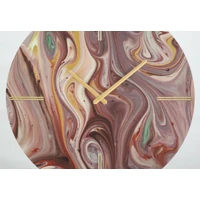 Kép 2/6 - Absztrakt falióratükör kerettel színes ø 60x5 cm