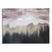 Kép 1/6 - Absztrakt festmény rózsaszín/arany 80x2,7x60 cm