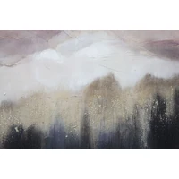 Kép 3/6 - Absztrakt festmény rózsaszín/arany 80x2,7x60 cm 2