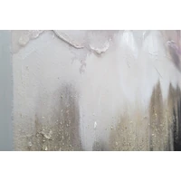 Kép 4/6 - Absztrakt festmény rózsaszín/arany 80x2,7x60 cm 3