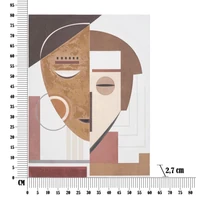 Kép 6/6 - Absztrakt női arc festmény 60x2,7x80 cm 5