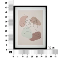 Kép 6/6 - Absztrakt női falikép -a- rózsaszín 35x2x47 cm 5