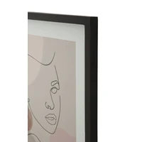 Kép 4/6 - Absztrakt női falikép -c- rózsaszín 35x2x47 cm 3