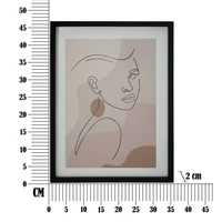 Kép 6/6 - Absztrakt női falikép -c- rózsaszín 35x2x47 cm 5