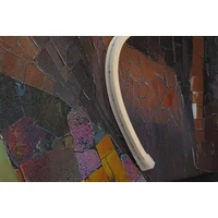 Kép 7/9 - Afro falikép LED fénnyel vászonra nyomtattva kerettel 60X3,5X90 cm 3
