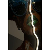 Kép 9/9 - Afro falikép LED fénnyel vászonra nyomtattva kerettel 60X3,5X90 cm 5