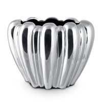 Kép 1/2 - Antonio dolomit modern váza Ezüst 21x13x16 cm