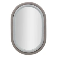 Kép 1/6 - Antony silent mirror grey velvet/mix 60x4x90 cm