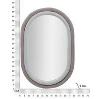 Kép 6/6 - Antony silent mirror grey velvet/mix 60x4x90 cm 5