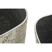 Kép 4/6 - Argelux váza szett 2 db-os szett ezüst ø 41x80,5-35x71 cm