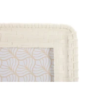 Kép 3/6 - Bambusztílusú képkeret krémszín 20,5x2x25,5 (belső méretek 15x20) cm 2