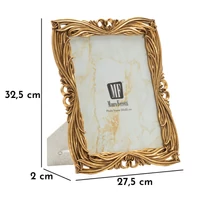 Kép 6/6 - Barokk képkeret arany 27,5x2x32,5 (belső méret 20x25 ) cm 5