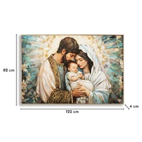 Kép 2/7 - Betlehem falikép lakkozott vászonra nyomtattva kerettel 122X4X82 cm 6