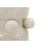 Kép 4/6 - Bubbles kerámia váza krémszín ø 16x28 cm