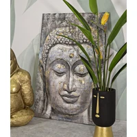 Kép 7/7 - Buddha arckép festmény -a- 80x3x120 cm 5