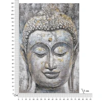 Kép 2/7 - Buddha arckép festmény -a- 80x3x120 cm 6