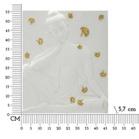 Kép 6/6 - Buddha ginko biloba levelekkel falikép 46x5,7x55,5 cm 5