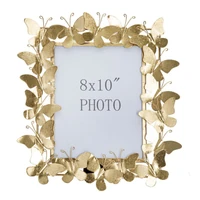 Kép 2/6 - Butterfly glamour képkeret arany 35x15x38 ( belső méret 20x25) cm 1