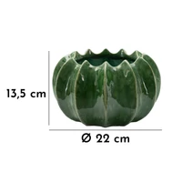 Kép 7/7 - Cactus kaspó zöld ø 22x13,5 cm