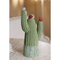 Kép 7/7 - Cactus virággal zöld 10,5x6,5x20,5 cm 5