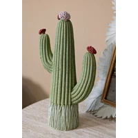 Kép 7/7 - Cactus virággal zöld 13x7x25 cm 5