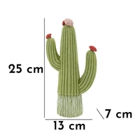 Kép 2/7 - Cactus virággal zöld 13x7x25 cm 6
