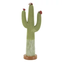 Kép 1/8 - Cactus virággal zöld 16.5x11x45 cm