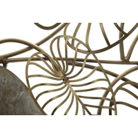 Kép 5/7 - Century fali dekoráció levelekből -a- fekete/arany 131x4,5x61 cm 3